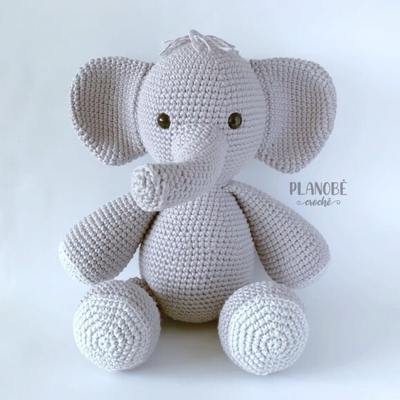 Amigurumi elefante de crochê