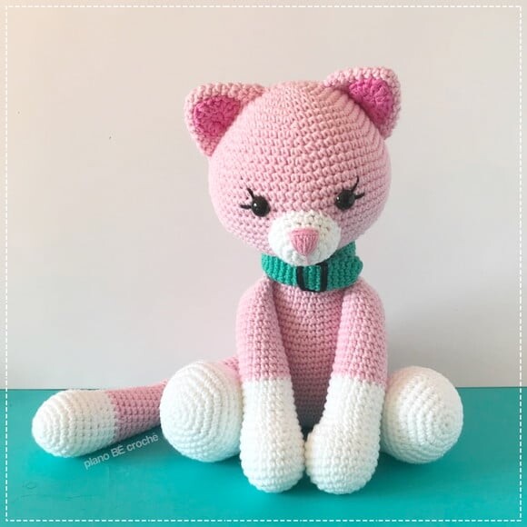 Amigurumi gato de crochê