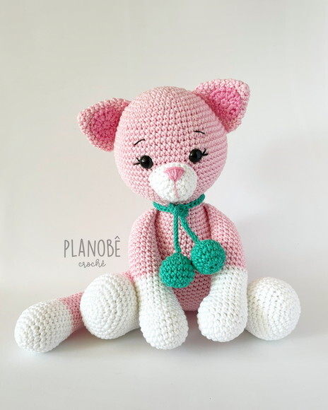 Amigurumi gato de crochê