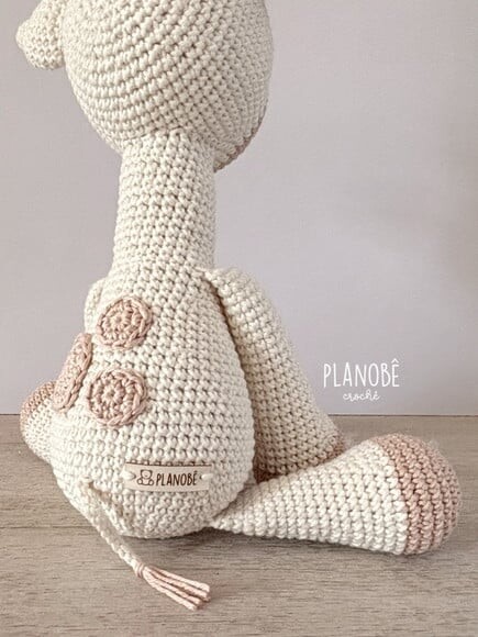 Amigurumi girafa de Crochê