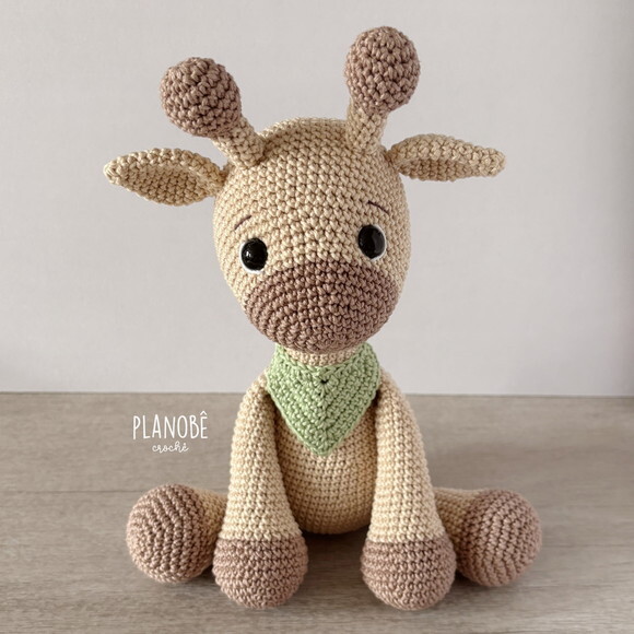 Amigurumi girafa de Crochê