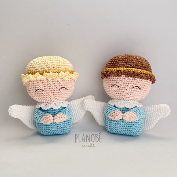 Anjinhos Amigurumi de crochê