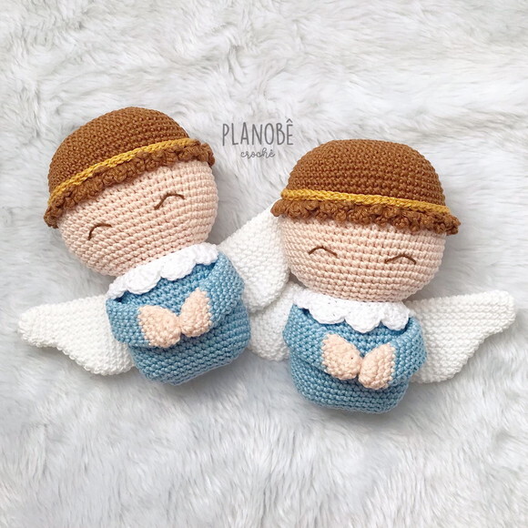 Anjinhos Amigurumi de crochê