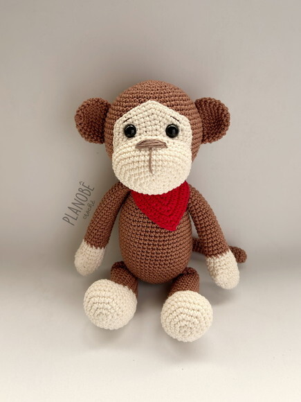 Macaco Amigurumi de crochê