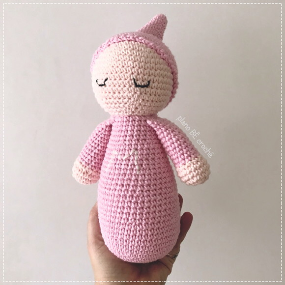 Amigurumi naninha de crochê bebê dorminhoco