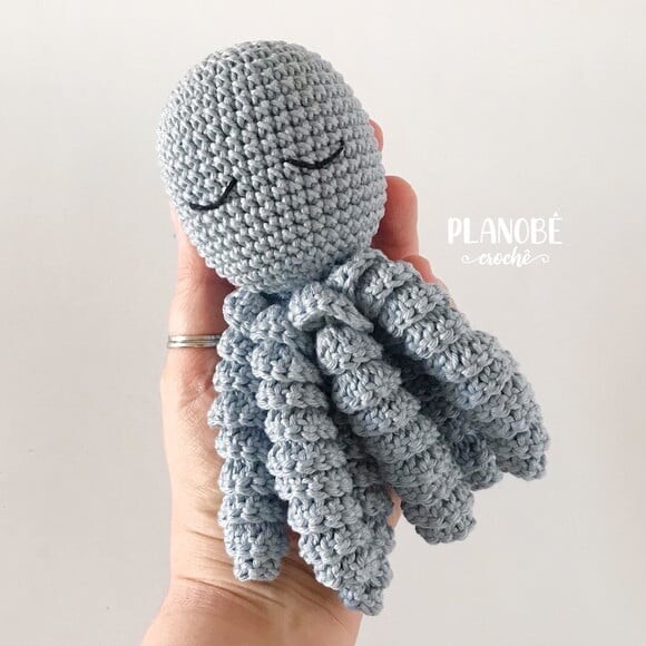 Amigurumi polvo de crochê para bebês