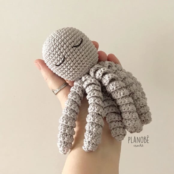 Amigurumi polvo de crochê para bebês
