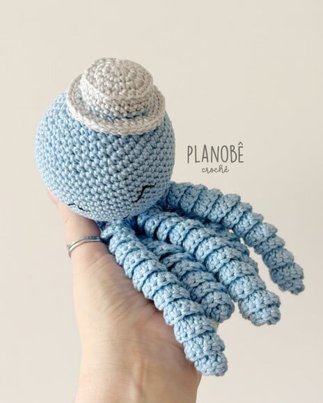 Amigurumi Polvo Soninho de crochê
