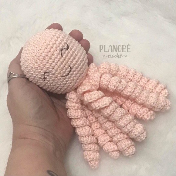 Amigurumi polvo de crochê para bebês