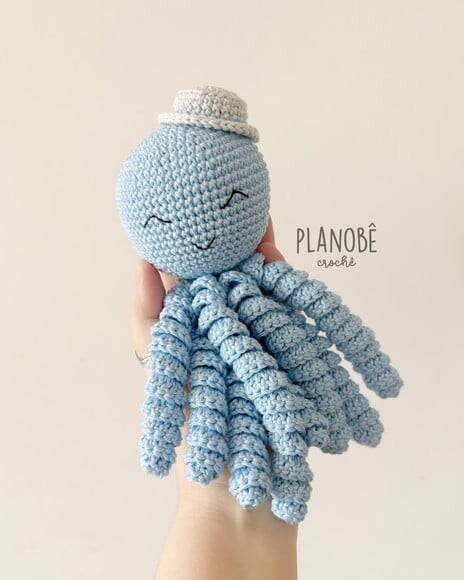 Amigurumi Polvo Soninho de crochê
