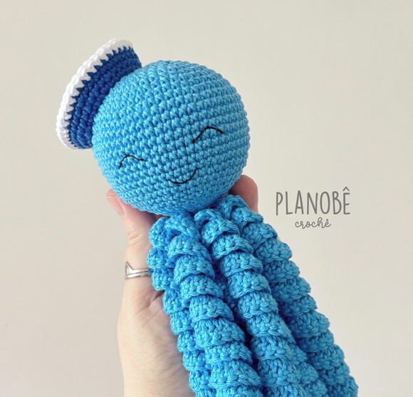Amigurumi polvo de crochê para bebês