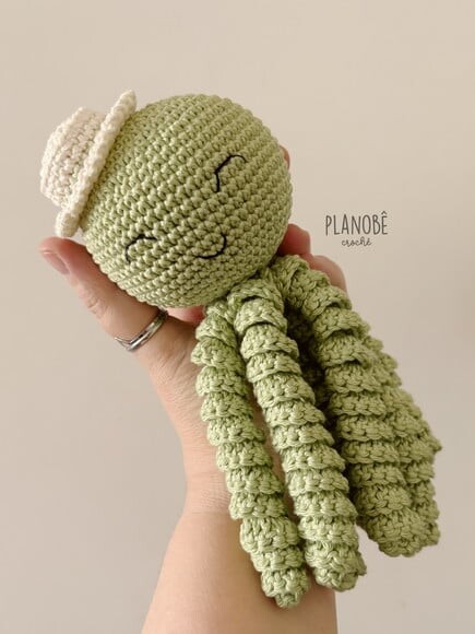 Amigurumi Polvo Soninho de crochê