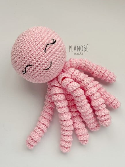 Amigurumi polvo de crochê para bebês