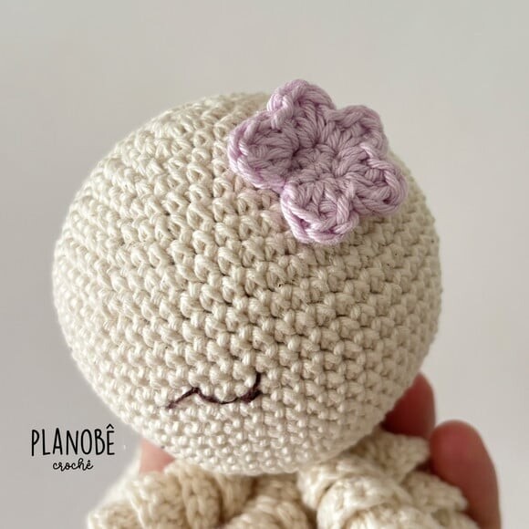Amigurumi polvo de crochê para bebês
