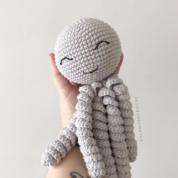 Amigurumi polvo de crochê para bebês