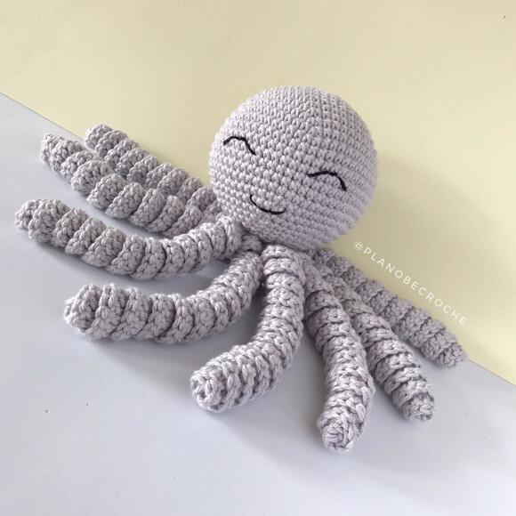 Amigurumi polvo de crochê para bebês