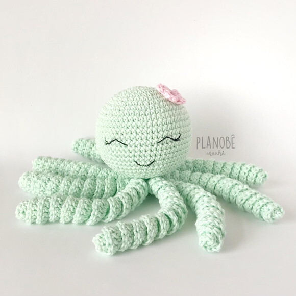 Amigurumi polvo de crochê para bebês