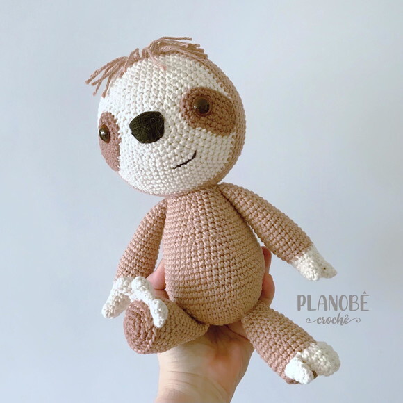 Amigurumi preguiça de crochê