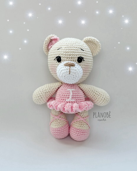 amigurumi Ursinha Bailarina de crochê