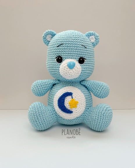 Amigurumi ursinho carinhoso de crochê