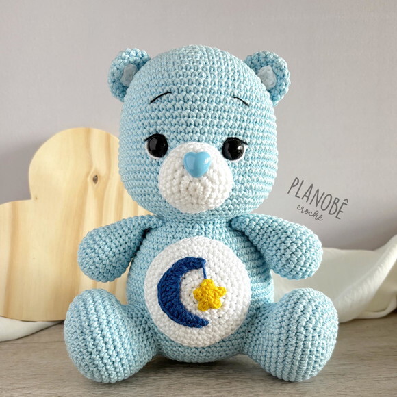 Amigurumi ursinho carinhoso de crochê