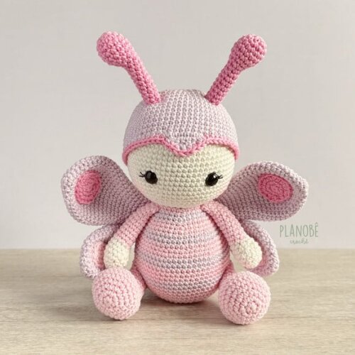 Borboleta Amigurumi de crochê
