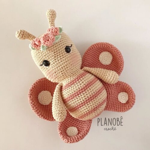 Borboleta  Amigurumi de crochê