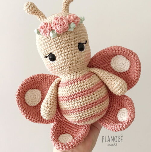 Borboleta  Amigurumi de crochê