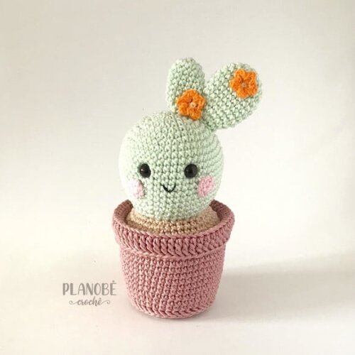Cacto Amigurumi de crochê