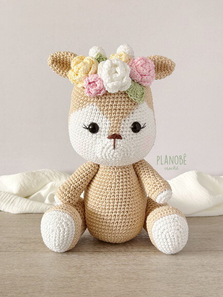 Cerva - Bichinhos da Floresta Amigurumi de Crochê