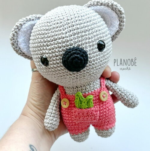 Coala Amigurumi de crochê