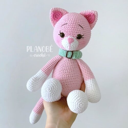 Amigurumi gato de crochê