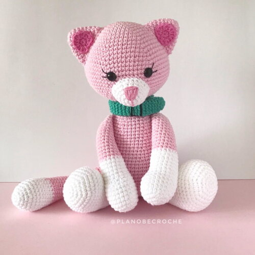 Amigurumi gato de crochê