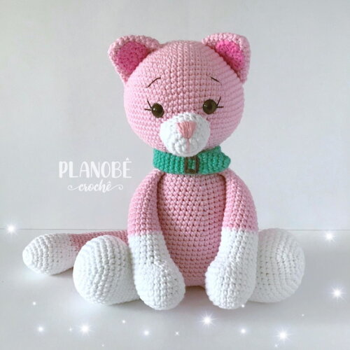 Gata Carol Amigurumi de crochê