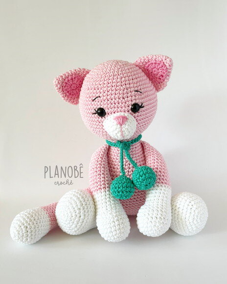 Amigurumi gato de crochê