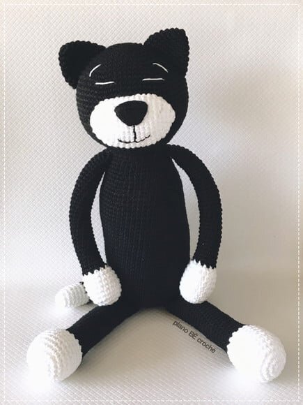 Gato Amineko Amigurumi de crochê
