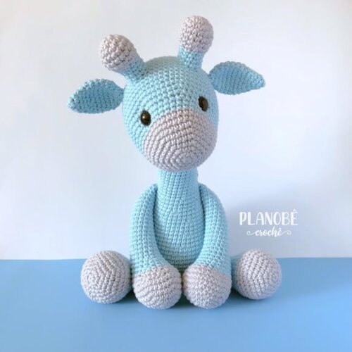 Girafa Gigi Amigurumi de crochê