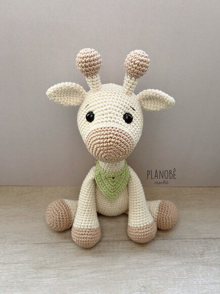 Amigurumi girafa de Crochê