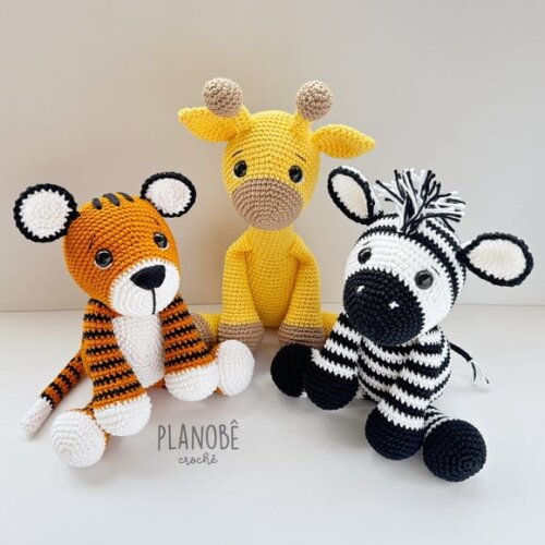 Kit Trio Safari Amigurumi [color]