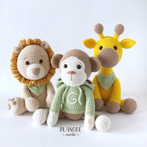 Leão Amigurumi de crochê
