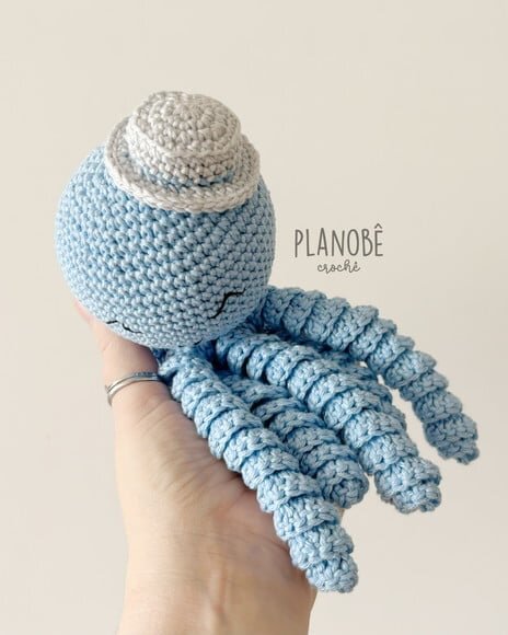 Amigurumi Polvo Soninho de crochê