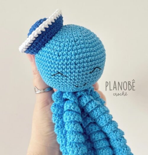 Amigurumi polvo de crochê para bebês