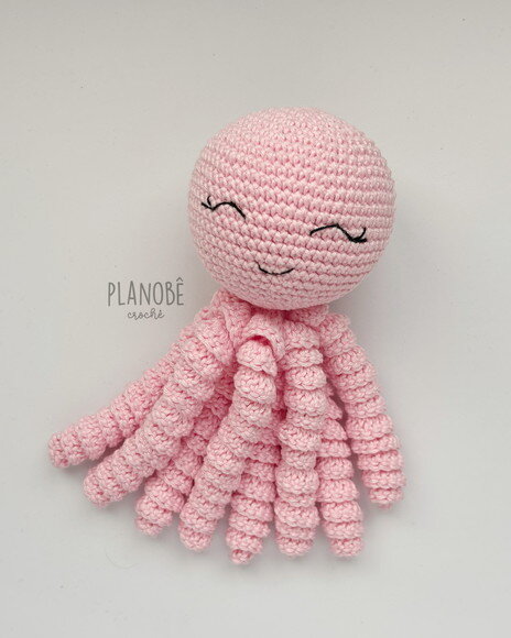 Amigurumi polvo de crochê para bebês