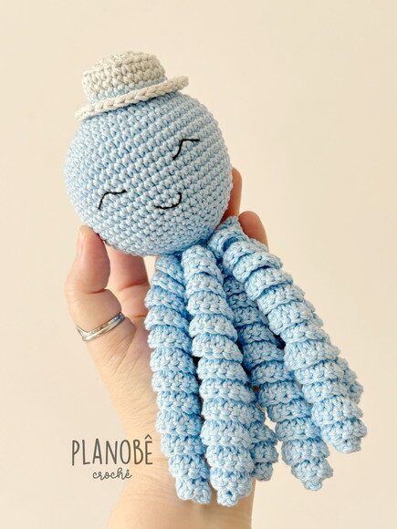 Amigurumi Polvo Soninho de crochê