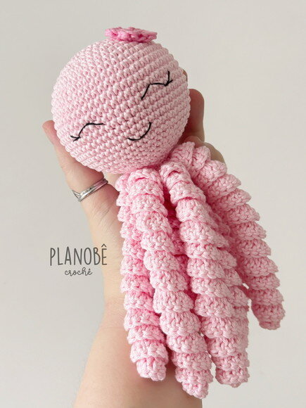 Amigurumi polvo de crochê para bebês