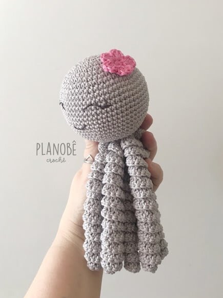 Amigurumi polvo de crochê para bebês