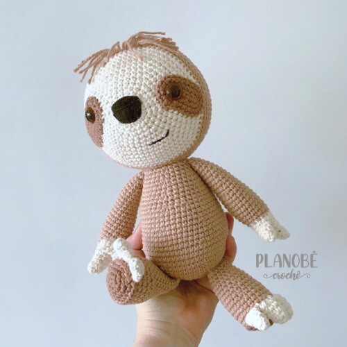 Amigurumi preguiça de crochê