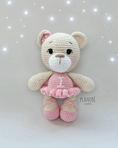 amigurumi Ursinha Bailarina de crochê