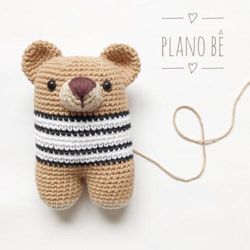 Amigurumi urso de crochê