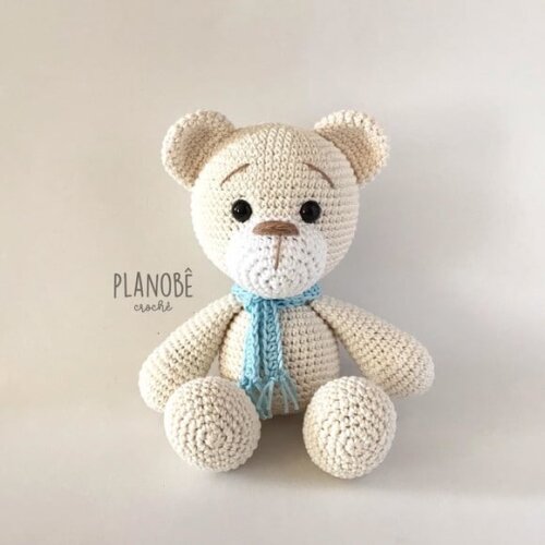 Ursinho Teddy Baby Amigurumi de crochê
